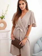 Šaty s překládaným výstřihem fango