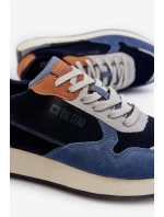 Pánské tenisky s paměťovou pěnou Memory Foam System Big Star NN174356 tmavě modré Pánské tenisky s paměťovou pěnou Memory Foam System Big Star NN174356 tmavě modré