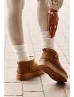 Dámské Velurové Sněhule Na Platformě Camel model 21670462 - Boto Dámské Velurové Sněhule Na Platformě Camel model 21670462 - Boto