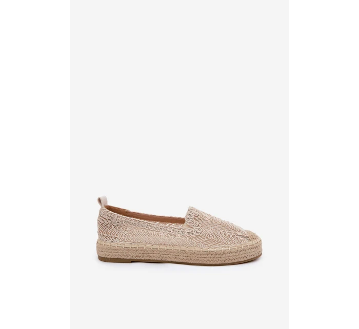 Dámské espadrilky na platformě Béžové Vinceza 17392 Dámské espadrilky na platformě Béžové Vinceza 17392