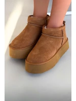 Dámské sněhule z přírodního semiše Camel model 21821905 - Boto