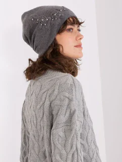 Czapka AT CZ model 19014875 ciemny szary - FPrice