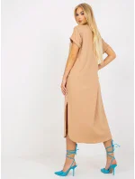 Šaty TW SK OB031.11 velbloud Šaty TW SK OB031.11 velbloud