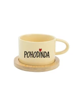 POHODINDA - žlutý hrníček makronka 200 ml