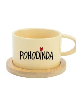 POHODINDA - žlutý hrníček makronka 200 ml