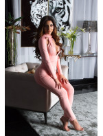 Sexy long sleeve jumpsuit with cut outs