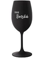 PANI BOŽSKÁ - čierny pohár na víno 350 ml