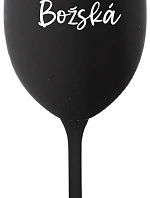 PANI BOŽSKÁ - čierny pohár na víno 350 ml