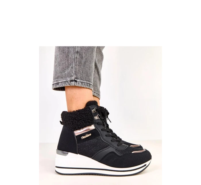 Dámské sněhule model 21935235 černé Solea - SWEET SHOES