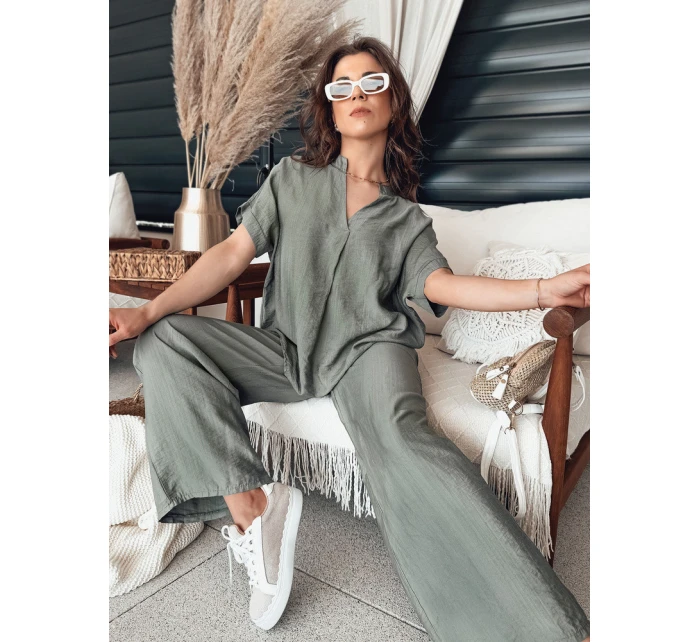 Dámská halenka NAMAYAS khaki FashionStreet RY2605