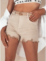 Dámské šortky beige Dstreet model 21977838 - FashionStreet Dámské šortky beige Dstreet model 21977838 - FashionStreet