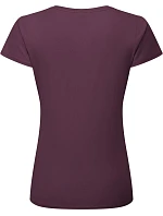 Fruit of the Loom Lady-Fit Iconic 195 T Dámské tričko z těžké bavlny 16.1424 dark plum Fruit of the Loom Lady-Fit Iconic 195 T Dámské tričko z těžké bavlny 16.1424 dark plum