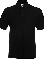 Fruit of the Loom Heavy 65/35 Pique Polo Piqué polo z těžké bavlny 16.3204 black