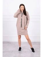 Béžové vázané šaty Béžové vázané šaty