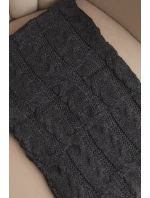 Dámský pletený vlněný komín měkký a teplý model 21866344 grafitový - K-Fashion