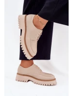 Dámské Mokasíny S Šněrováním Big Star model 21705302 Béžové - Big Star Shoes