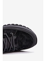 Pánské semišové zimní kozačky s podšívkou Big Star model 22556726 Černé - Big Star Shoes