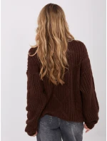 Sweter IN SW model 21782395 ciemny brązowy - FPrice