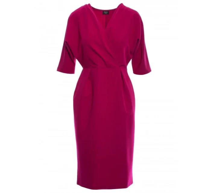 model 18004542 Zavinovací šaty švestka - STYLOVE