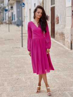 Dámské šaty model 18694725 Tmavě fialová - Roco Fashion