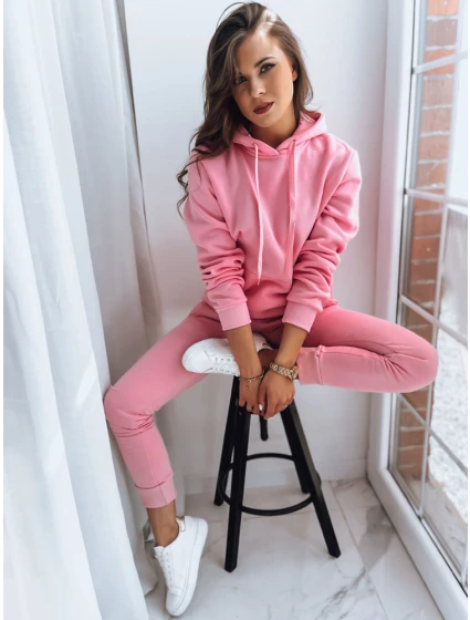 Dámská mikina BASIC s kapucí růžová FashionStreet BY0174z