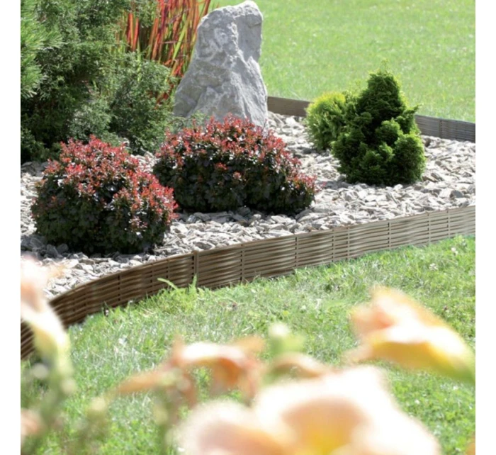 GARDEN PALISADA BORDER Proutěný trávníkový lem 390CM šedý kámen dětské GARDEN PALISADA BORDER Proutěný trávníkový lem 390CM šedý kámen dětské