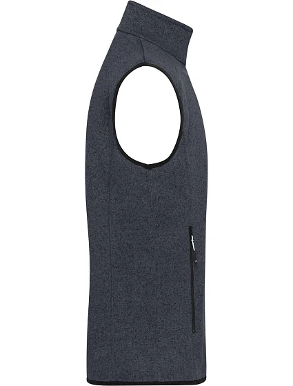 JN Pánská pletená fleecová vesta se stojáčkem 02.0 dark grey model 22489657 - Daiber JN Pánská pletená fleecová vesta se stojáčkem 02.0 dark grey model 22489657 - Daiber