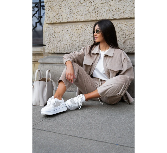 Dámské Tenisky Se Vzorem Bílé model 21683419 - Boto