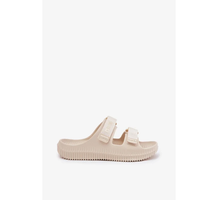 Dámské pěnové pantofle s pásky Big Star – béžové Dámské pěnové pantofle s pásky Big Star – béžové