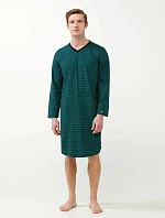 Vamp - Pánská noční košile 21604 zeleno-černá - Vamp