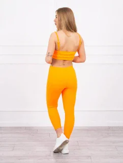 Sada s  pruhovaná oranžová neonová model 18748654 - K-Fashion