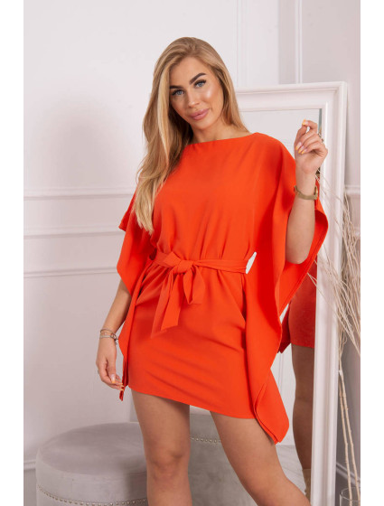 Oversize netopýří šaty oranžová