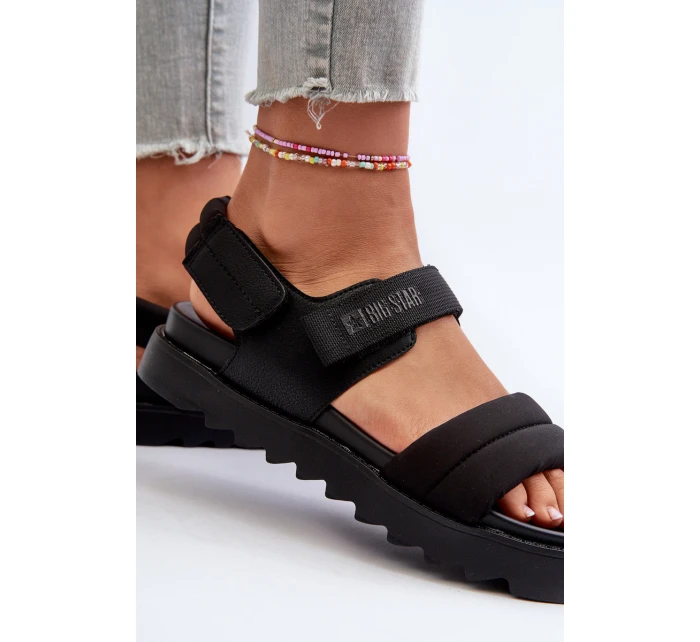 Dámské sandály na platformě Big Star model 21660791 černé - Big Star Shoes Dámské sandály na platformě Big Star model 21660791 černé - Big Star Shoes
