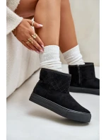 boty na zip s kožešinovou podšívkou Big Star černé model 21675210 - Big Star Shoes boty na zip s kožešinovou podšívkou Big Star černé model 21675210 - Big Star Shoes