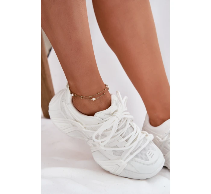 Dámské Tenisky S Dvojitou Šňůrkou Bílé Onivetta