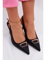 Dámské lodičky Sandály s ozdobným detailem Černé model 21937404 - Boto