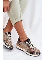 Dámské sportovní tenisky s potiskem Big Star model 22042743 Béžové - Big Star Shoes