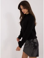 Sweter AT SW model 20470276 czarny - FPrice Sweter AT SW model 20470276 czarny - FPrice