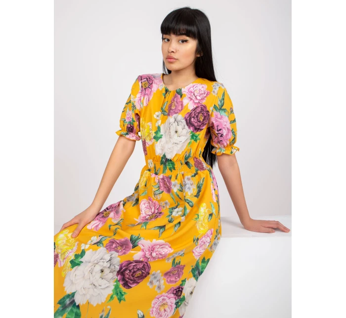 Šaty LK SK 507564.36P tmavě žlutá