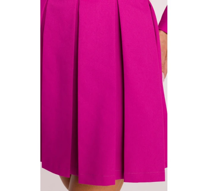 M884 Denimové šaty - růžové