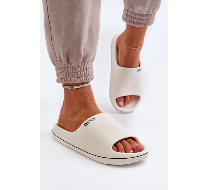 Lehké dámské pantofle Big Star Bílé