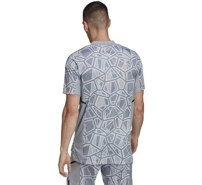 Pánský brankářský dres Condivo 22 HB1622 Šedý s béžovou vzor - Adidas