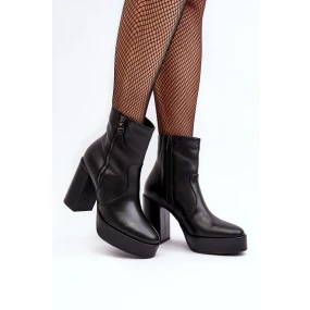 Boty na podpatku model 190201 Step in style Boty na podpatku model 190201 Step in style