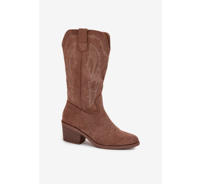 Kozačky na podpatku  model 218487 Step in style