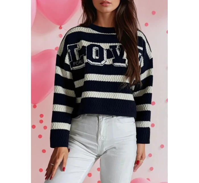 dámský svetr námořnická modř Dstreet model 21970639 - FashionStreet dámský svetr námořnická modř Dstreet model 21970639 - FashionStreet