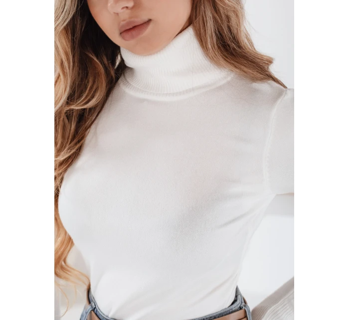 Dámský svetr s rolákem white model 21990942 - Dstreet