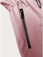 Tenká růžová bunda s kapucí S'West (B8236-81)