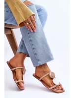 semišové pantofle zdobené Nude Victoria