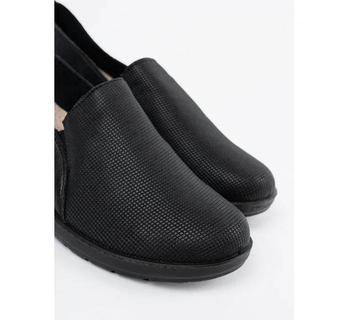 Exkluzívní  polobotky černé dámské platforma