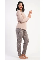 Dámské pyžamo dlouhé model 21748295 - Vienetta Dámské pyžamo dlouhé model 21748295 - Vienetta